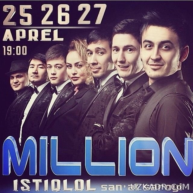 Million Jamoasi 2014 Konsert Istiqlol Sanat Saroyida